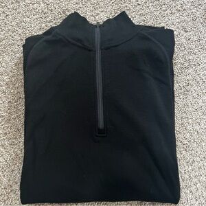 Smartwool Men's Black 1/4 Zip 100% Wool Pullover Size Medium